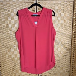 Pleione Sleeveless High Low Blouse Size XL